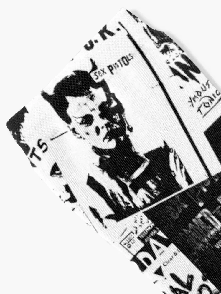 Punk Flyers Collage Socks sport hockey winter gift Boy Child Socks Women's