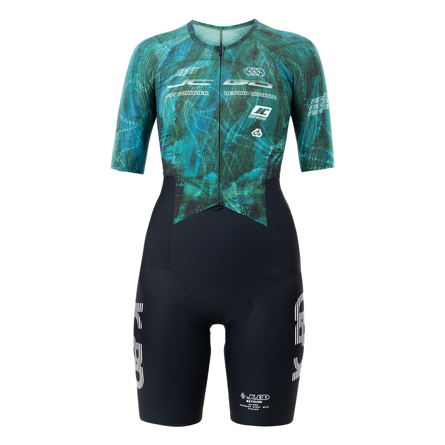 JCBD Short Sleeve Cycling Speedsuit Aero Performance Skinsuit Road Bike Race Suit Pro Team Ultralight 120 EIT Chamois Women Men
