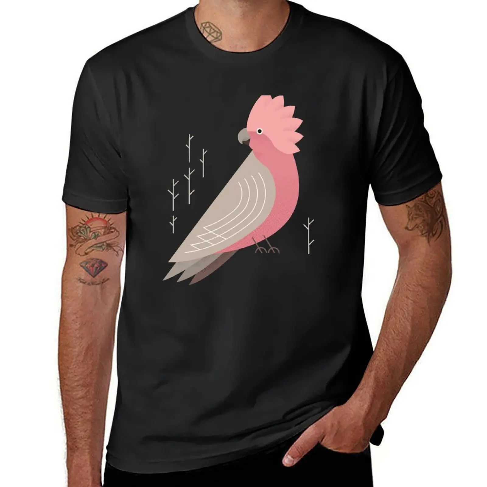 Galah, Bird of Australia T-Shirt kawaii clothes summer top black t-shirts for men