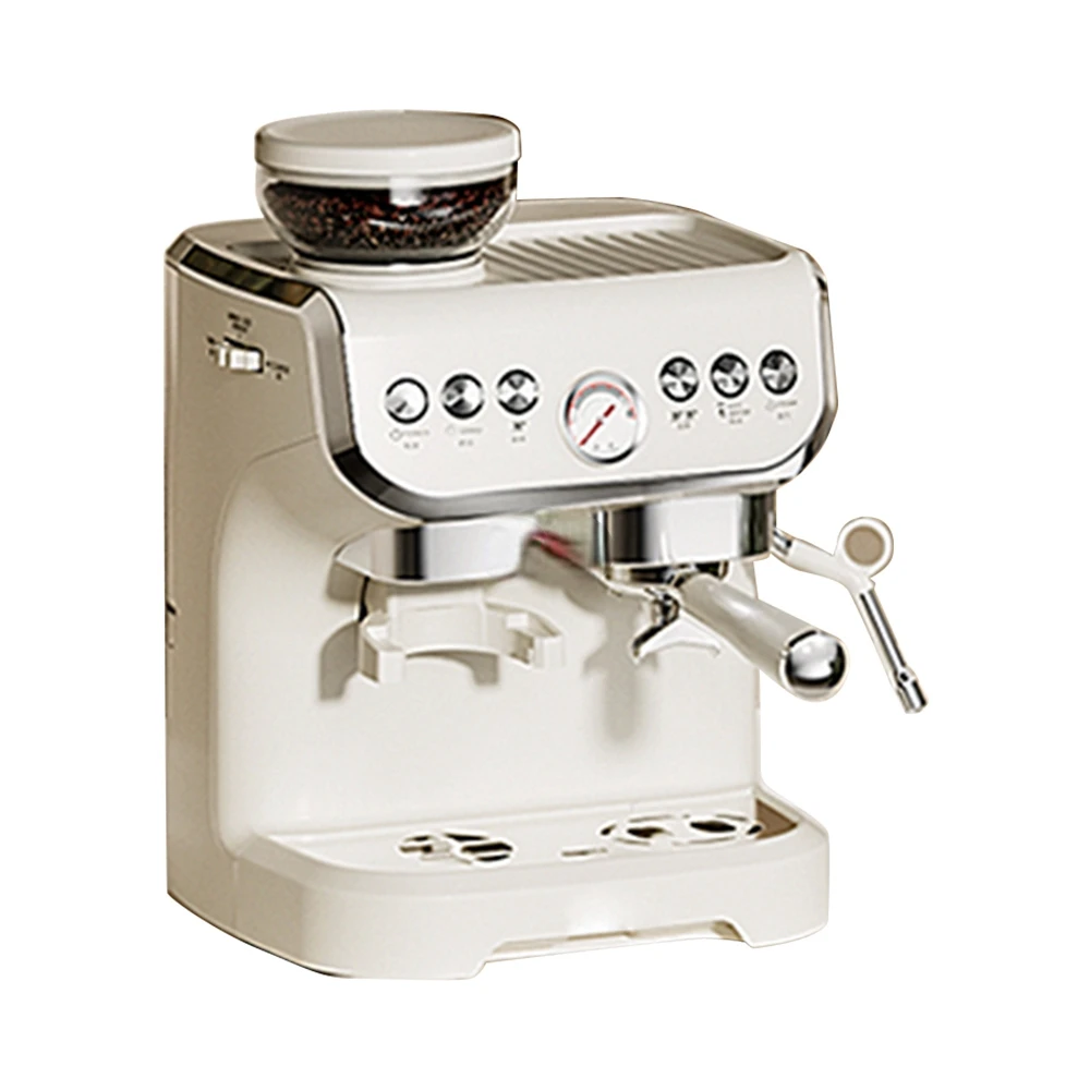 AC-517E coffee machine Italian style fully semi-automatic household small milk froth grinding integrated