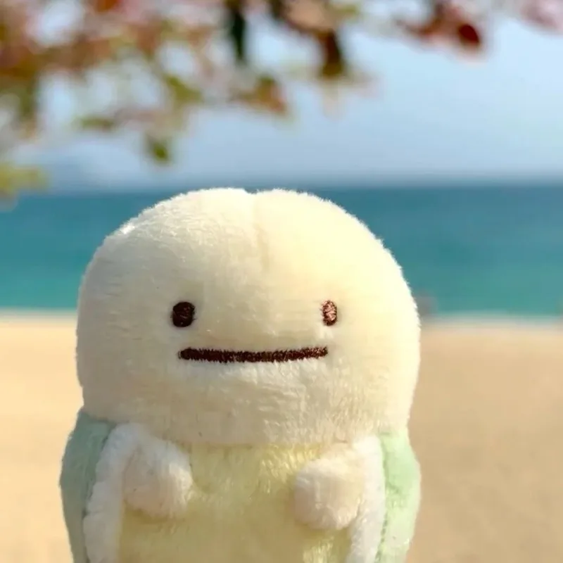 Kawaii San-x Sumikko Gurashi Turtle Supermarket Series plush keychain cuteTurtle Stuffed Plush Toy Cartoon Animal Toys girl Gift