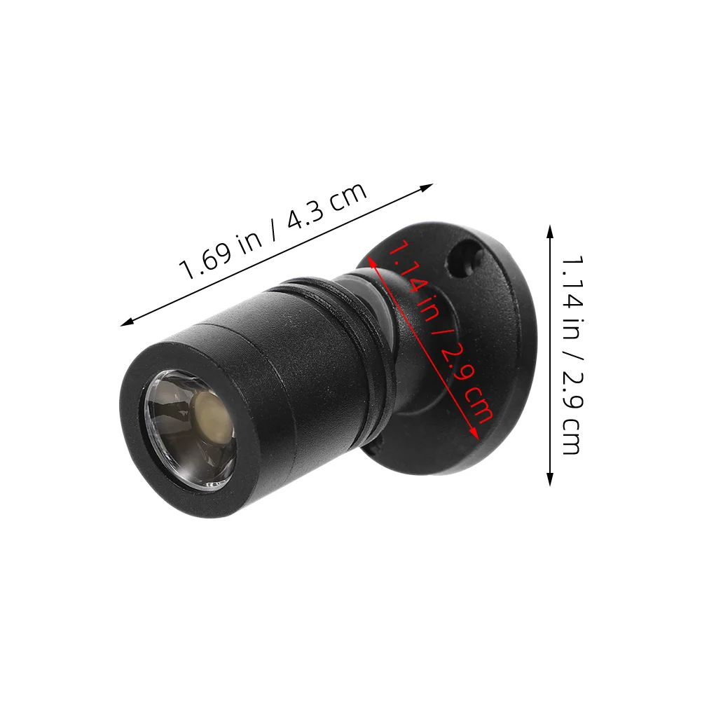 

2Pcs USB LED Small Spotlight Cabinet Light Indoor Jewelry Showcase Display Spotlights Mini Spotlights Spot Lights Indoor