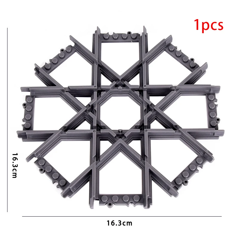 MOC Stadt Zug Schiene Kreuzung Flexible Gleise Gabelte Gerade Gebogene Schienen Schalter Baustein Ziegel Kreative DIY Spielzeug – Detail 8