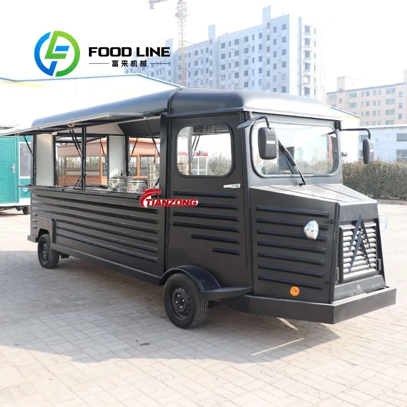 Heavy Duty BBQ Food Trailer with Offset Smoker  Industrial Ventilation System Fully Equipped Mobile Kitchen for Slow