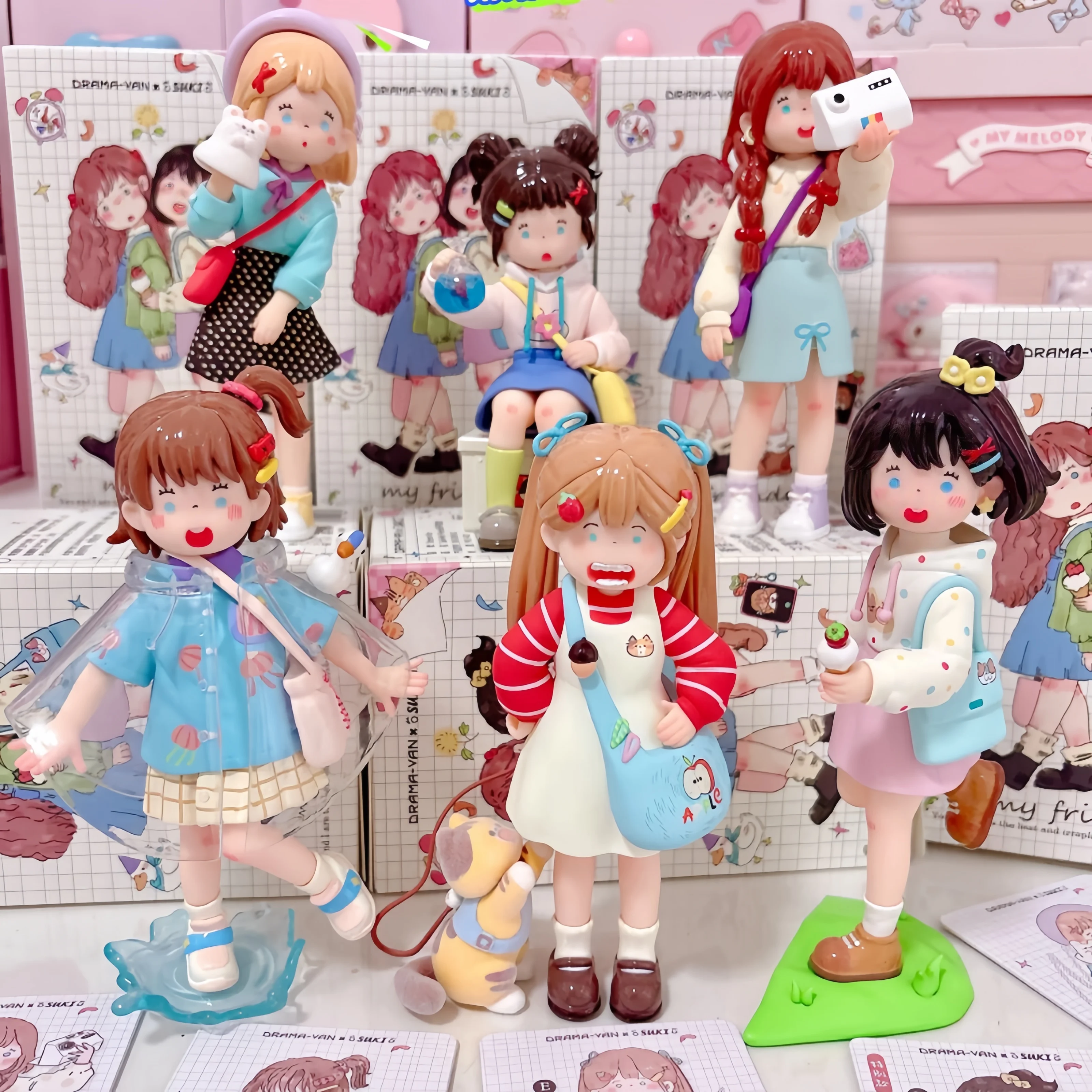 

Подлинная серия Suki My Friends, слепая коробка, модная аниме-модель, фигурка, коллекция кукол, милое украшение для дома, Gk Mystery Box, подарок