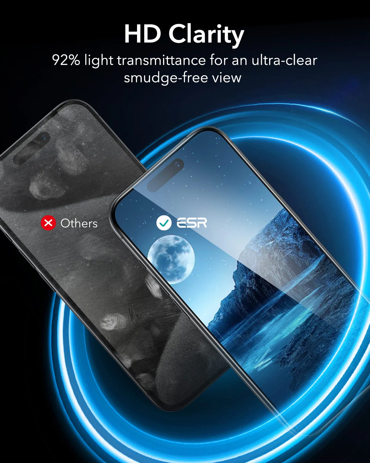 ESR 3 PCS Glass for iPhone 14  Pro Max Screen Protector Film for iPhone 14  Pro HD Tempered Glass for iPhone 13 Pro Max 13 Pro