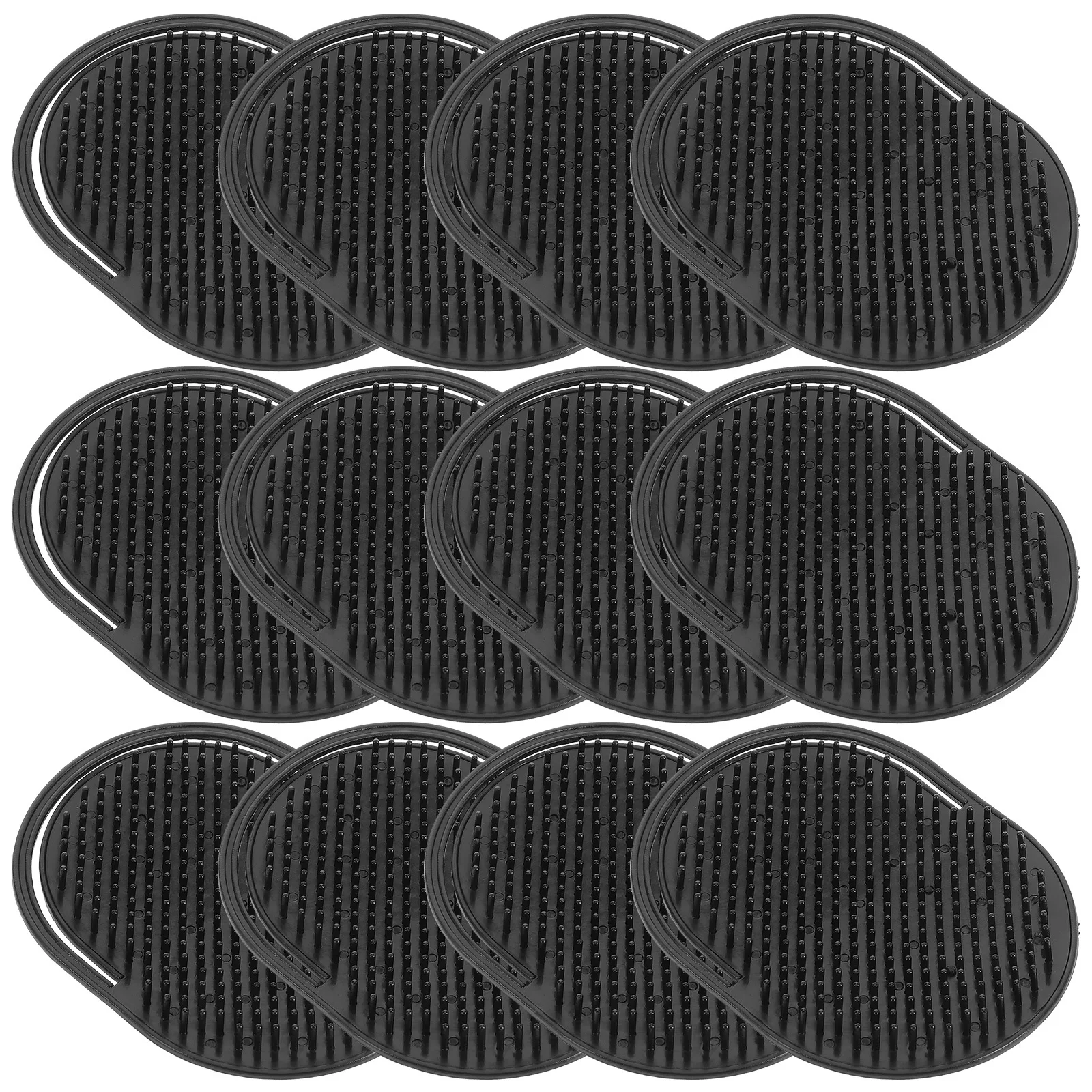 

Набор из 12 портативных пластиковых расчесок для массажа кожи головы и укладки волос, с петлей для пальца, для путешествий и дома