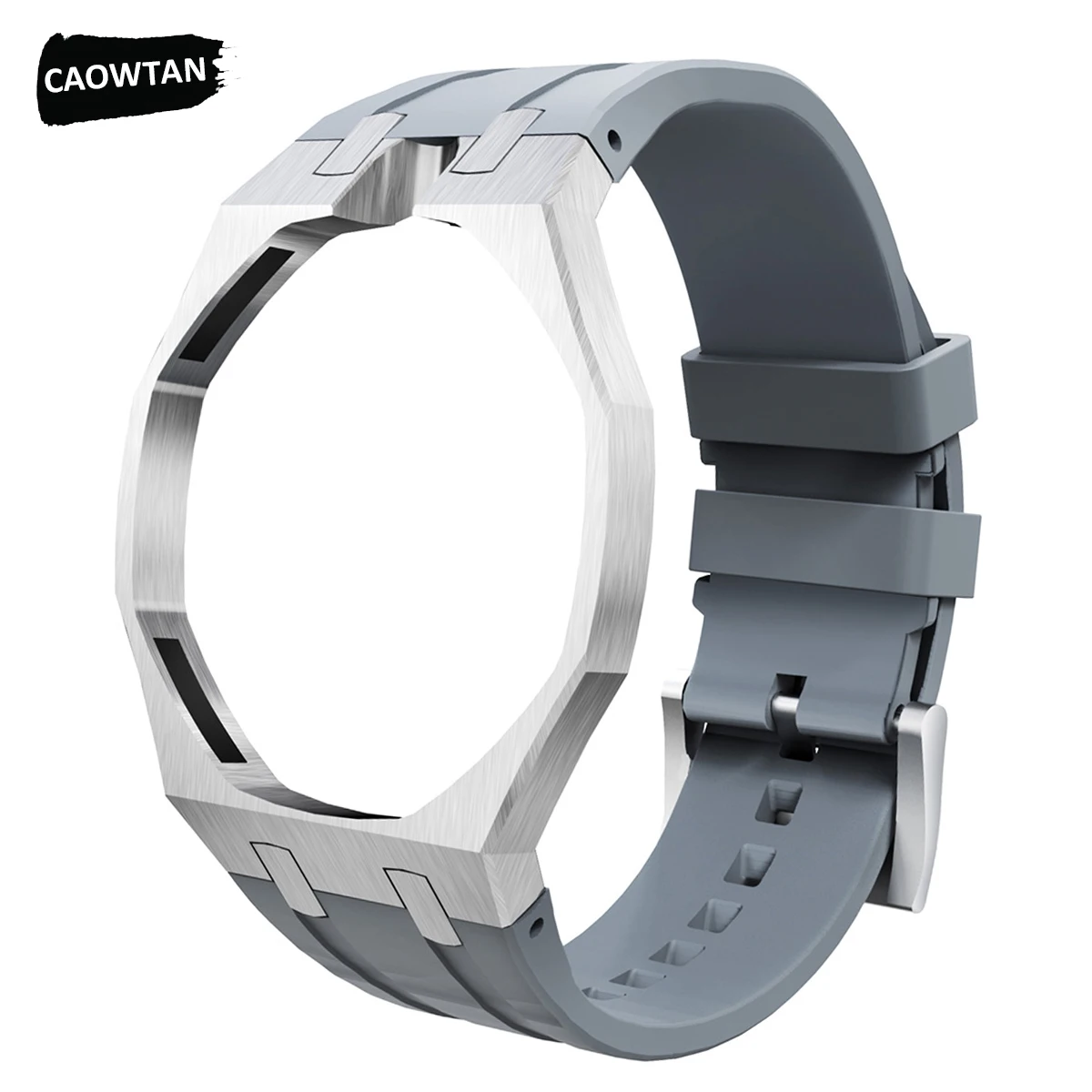 Modification Kit  Aluminum Metal Case+Silicone Strap for Swatch X AP Royal Pop Pocket Watch Changer To Wristwatch Accessories