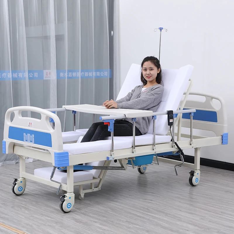 with toilet for elder 3 functions nursing hospital medical beds for sale