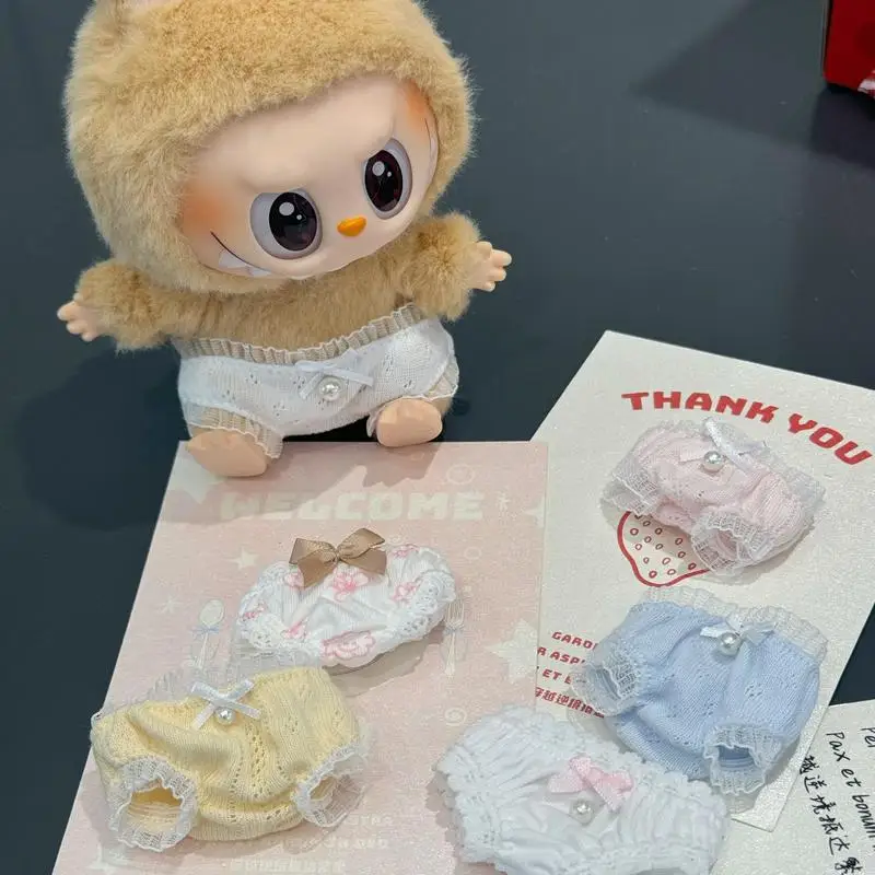 

Hot Sale For Labubu Doll Clothes Accessories V1 V2 Casual Wear Pants Trousers Clothes Cotton Lantern Pants Shorts Diy No Doll