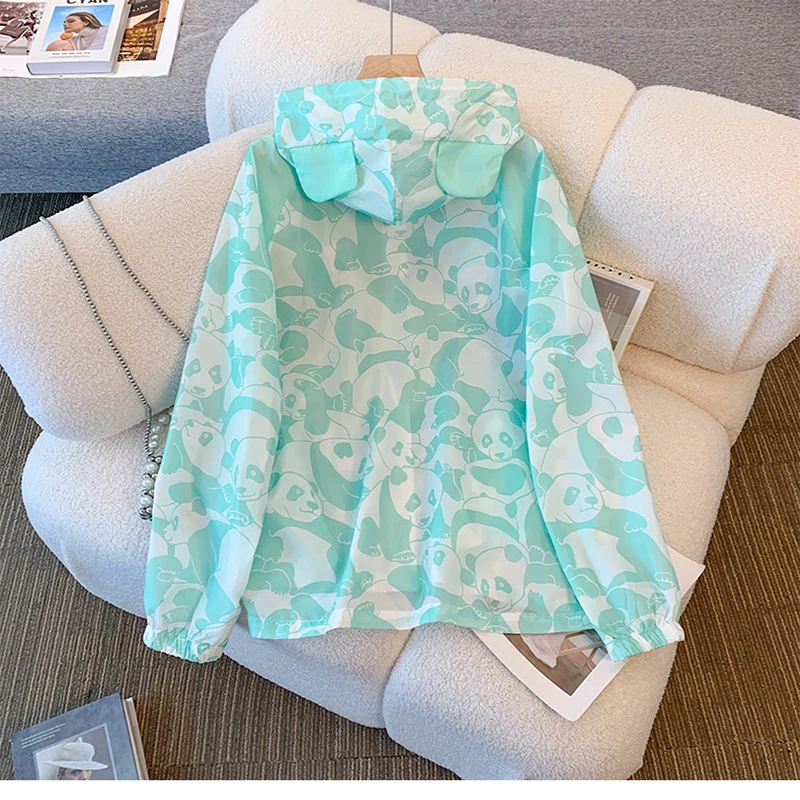 ITOOLIN-abrigo informal fino para mujer, abrigo con protección solar, cárdigan con capucha y cremallera, chaqueta holgada informal fina, abrigo de manga larga