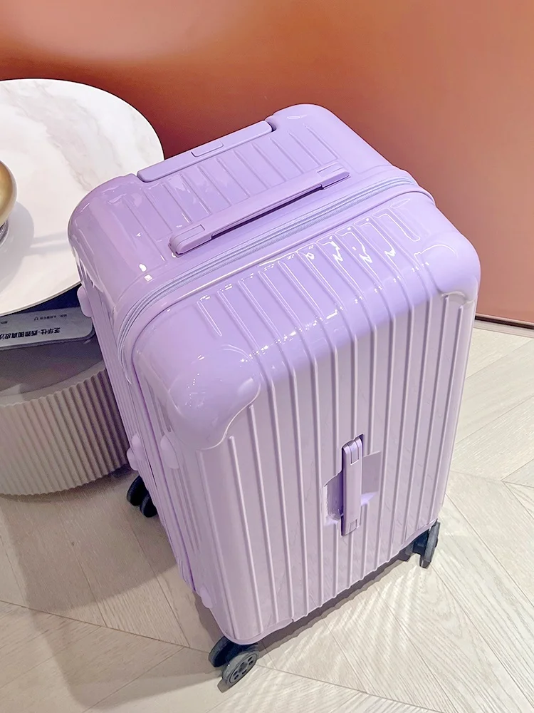 

Extra Large Busin Travel Suitcase Password Lo Coded Carry-On Bag Faionable Polyester Wheel Sle Universal Rollers