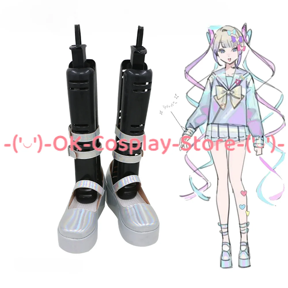 NEEDY GIRL OVERDOSE KAngel Hardcore Ver Cosplay Shoes Boots Game Anime Carnival Party Halloween Chritmas Custom Made