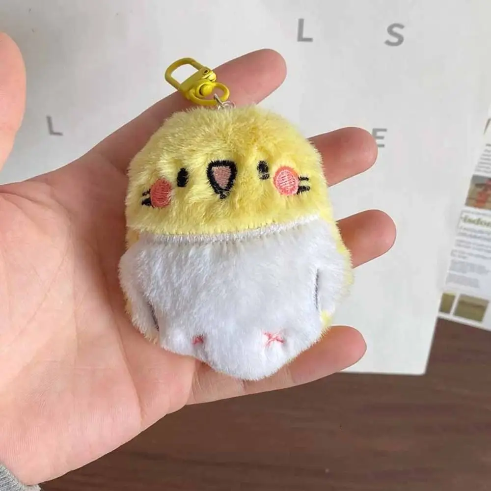 Adorable Hanging Ornament Parrot Bird Pendant Super Cute Bag Charm Bird Keychain Animal Doll Small Gift Bird Plush Doll Handbags
