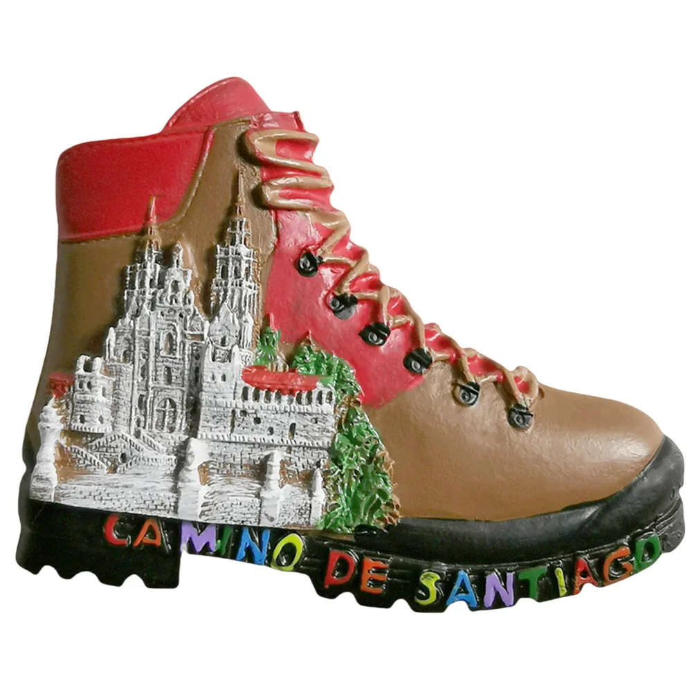 كامينو دي سانتياغو إسبانيا مغناطيس الثلاجة السفر تذكار الثلاجة الزخرفية المغناطيس رسمت باليد الحرفية المجموعة