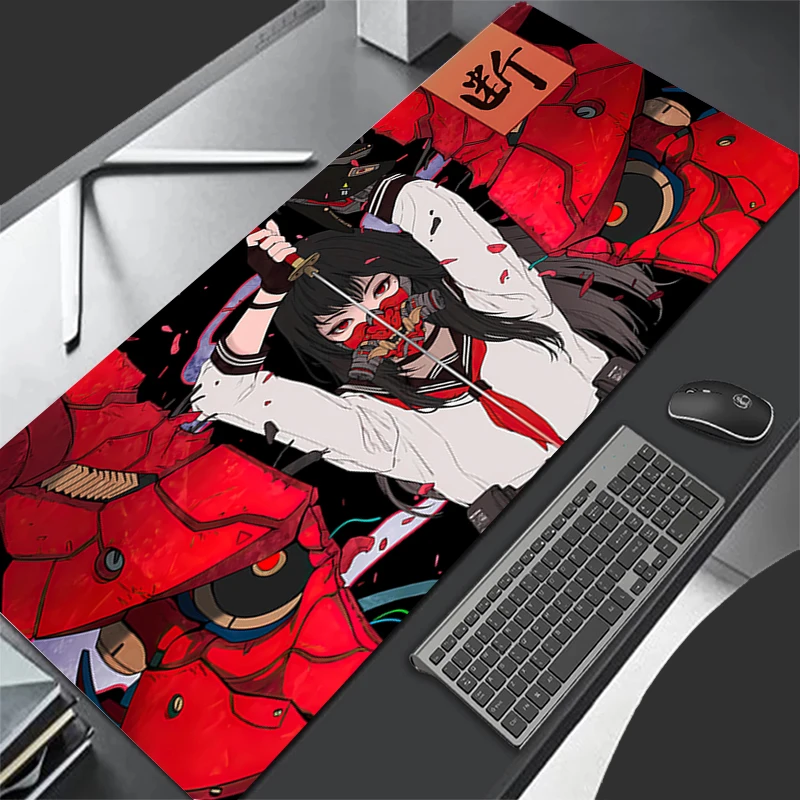 Mousepad Pattern Game Pad Rubber HD Mouse Pad PC Accessories Desk Mat Non Slip Table Mat Gamer Cabinet Demon Mask Keyboard Pad