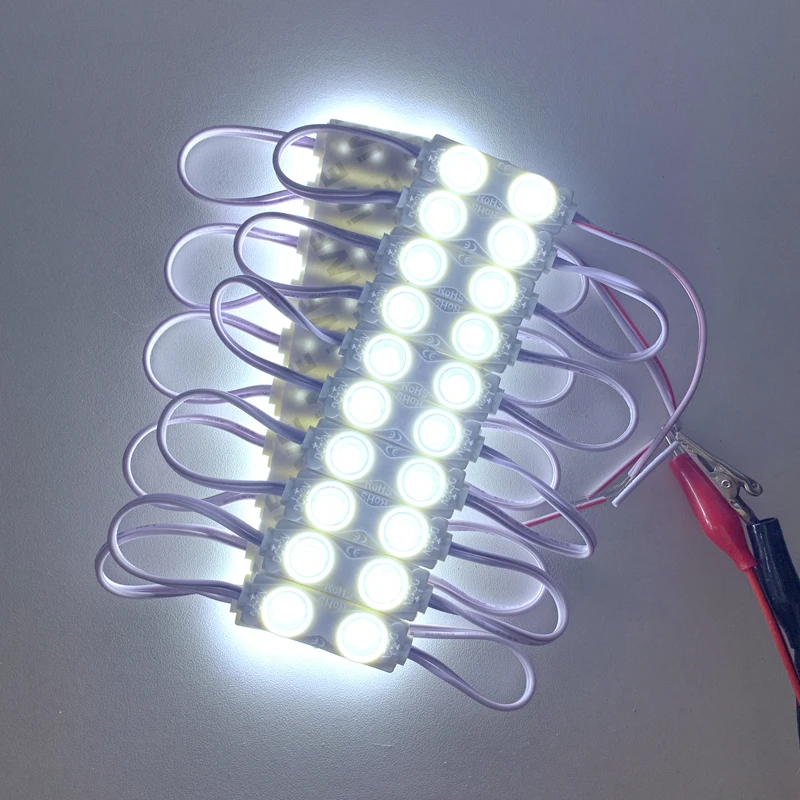 20 Buah DC 12V 1.2W 2835 SMD 2 Modul LED Injeksi Putih Dingin Tahan Air IP 65 Modul LED untuk Tanda Lampu Latar