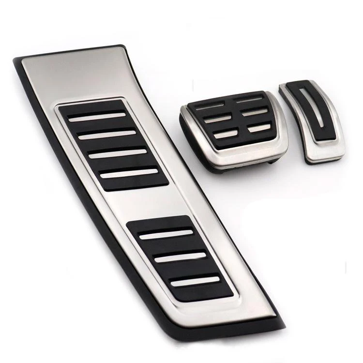 

OEM Style Anti-Slip Aluminum Pedal Pads Set for Audi A6 C8 Right Hand Drive Performance Gas Brake Foot Rest Pedals
