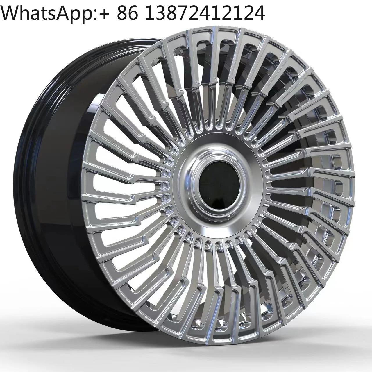 

Aluminium Car Alloy Wheel Rims for Rolls Royce Black Silver 4pcs