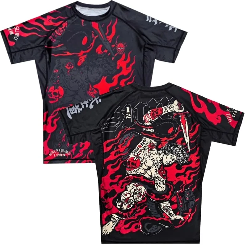 2026 New Tattoo Portrait Viper Fighting Suit Unisex Brazilian Jiu-Jitsu Quick-Drying Compression Shirt MMA Training Suit T-Shirt