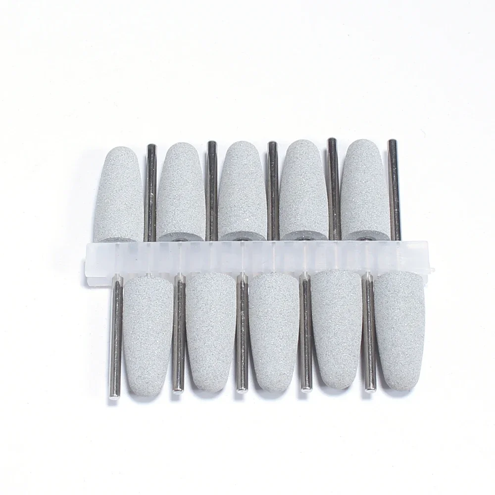 10pcs Nail Drill Bit Rubber Manicure Drills Electric Rotary Milling Cutter Polishing Tools Nail Bits Salon Accessories