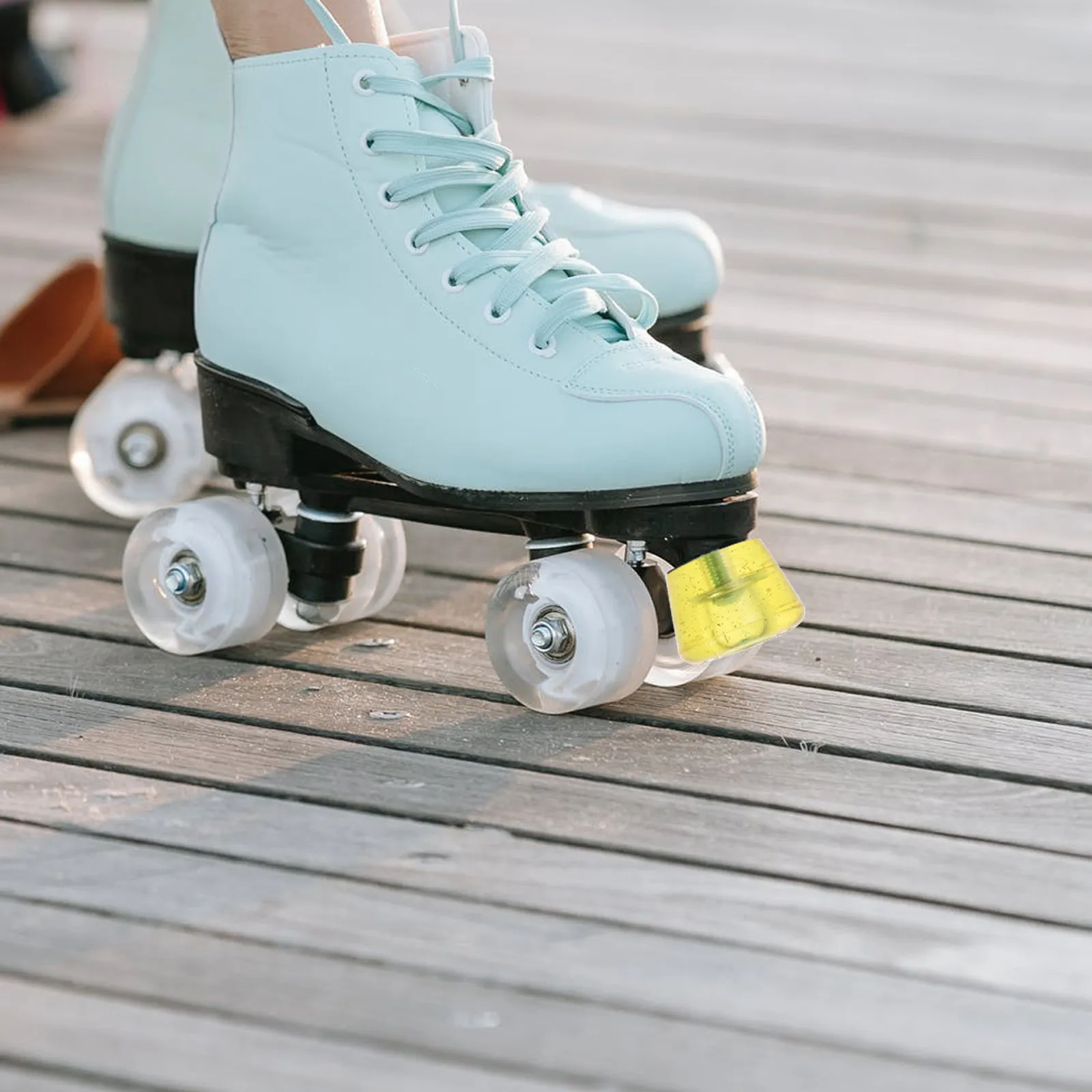 

1Set Roller Skate Brake Mat Professional Durable Adjustable Roller Skates Toe Stopper Safety Braking Pad Skating Accessory