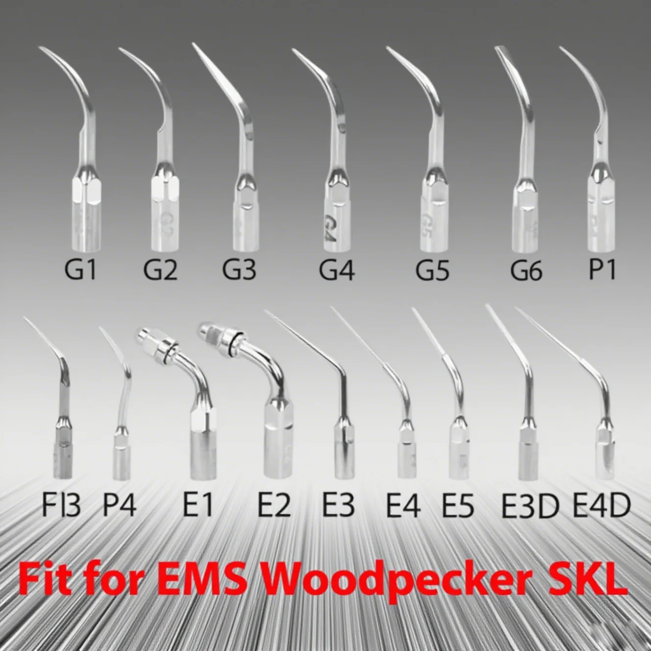 

Dental Ultrasonic Scaler Tip Compatible with EMS WOODPECKER DTE – Endo Perio Scaling Endodontic Periodontal Tip Tool