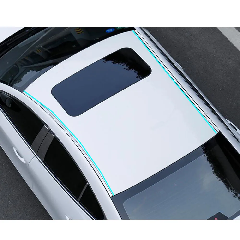 Car Body Styling Sticks Side Cover Sticker Roof Trim Frame Decoration Head 4pcs For Mazda 3 Mazda3 Axela M3 2019 2020 2021 2022