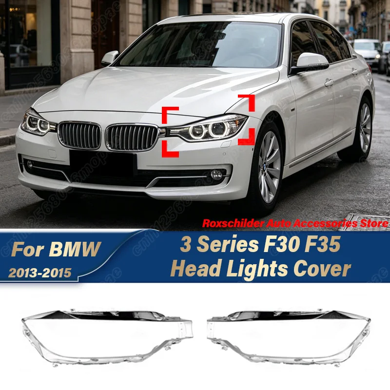 

For BMW 3 Series F30 F35 320i 328i 316i 2013 2014 2015 Automobile Headlight Lens Housing Glass Lampshade Body Modification Kit