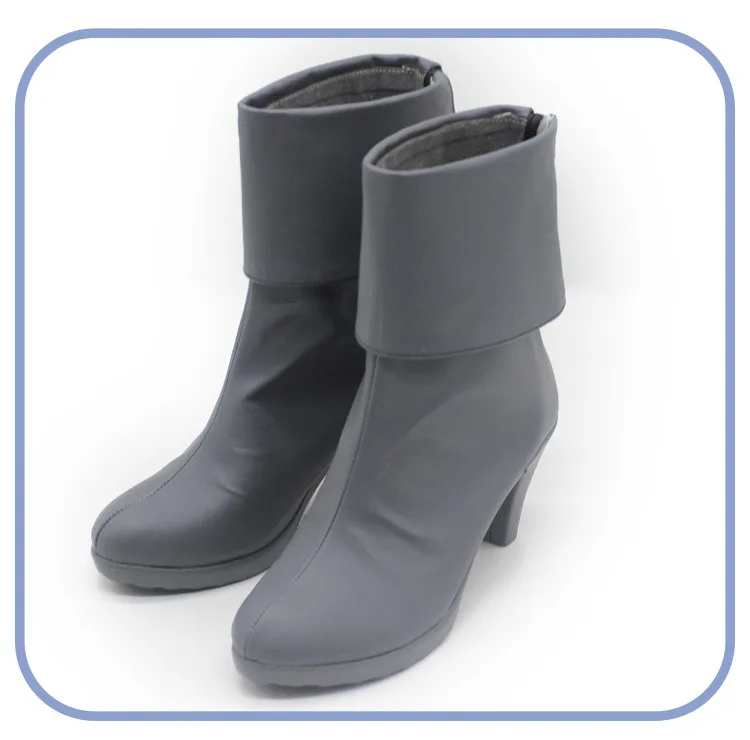 Mei karuma cosplay sapatos gyakuten saban cosplay sapatos de couro do plutônio anime acessórios adereços botas de halloween feito sob encomenda