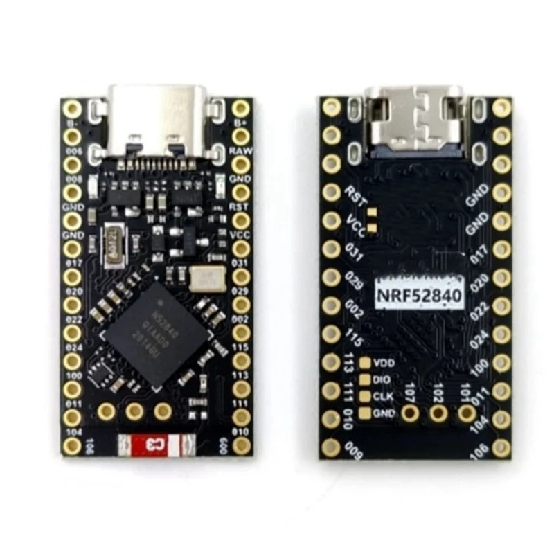 

Плата разработки N91R-NRF52840 Supermini, совместимая с Nice Nano V2.0, для управления зарядкой Bluetooth, запасные части для компьютеров