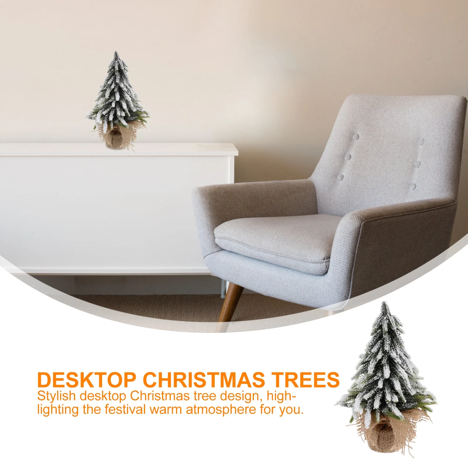 

Desktop Small Christmas Tree Ornament Stylish Xmas Tree Decoration for Christmas Party Home Landscape Desktop Adornment for Xmas