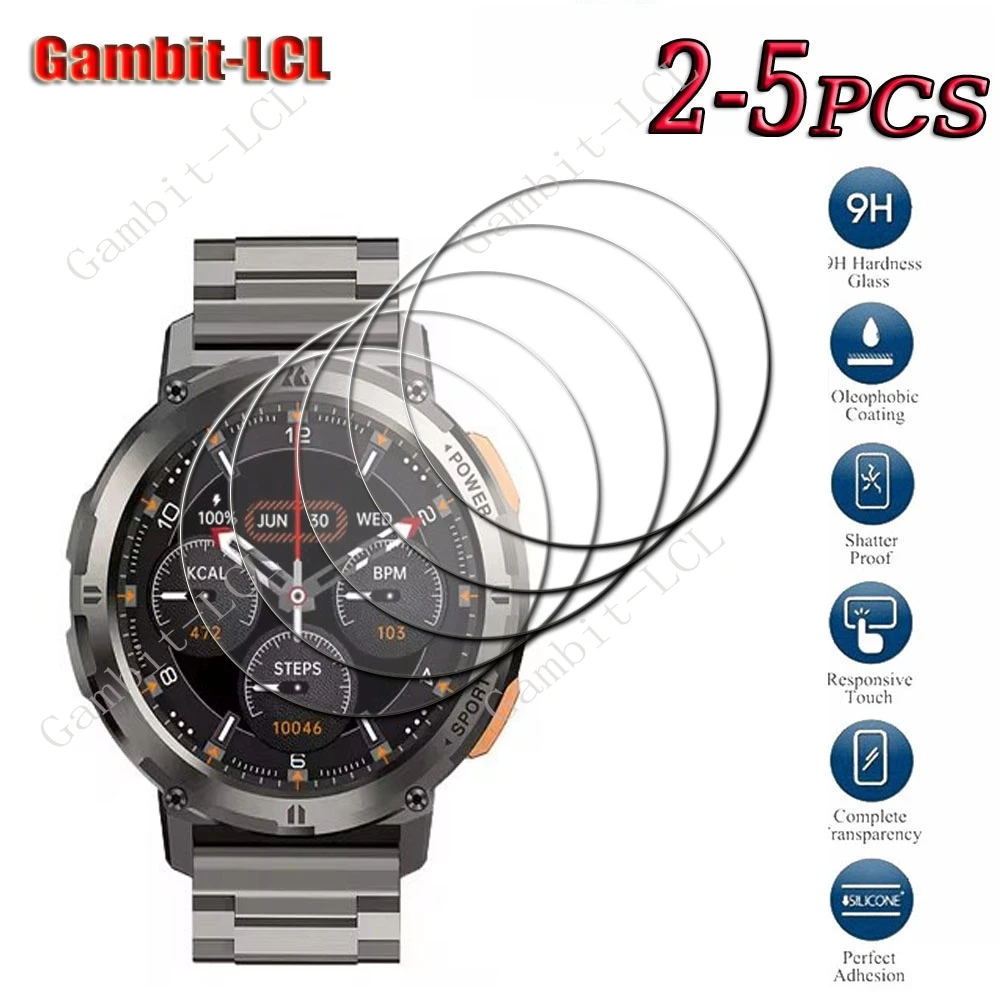 9H Original Smartwatch Hard Tempered Glass For KOSPET TANK T2 GPS Smart Watch KOSPETTANKT2 TANKT2 Screen Protector Cover Film