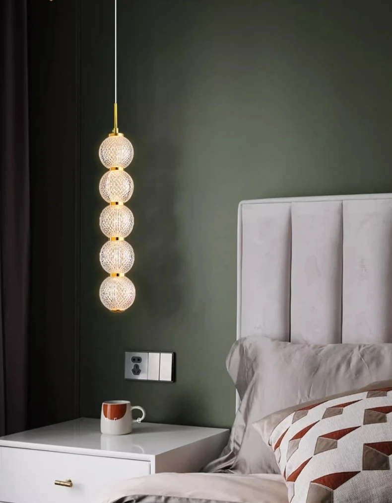 Transparent Acrylic Ball LED Pendant Lights