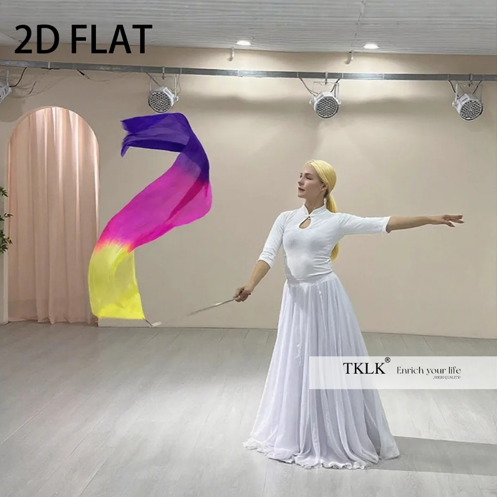 

1pc 2D Flat Dance Flag with Scalable Pole, Ribbon Dancer Wand, Festive for Christmas, Thanksgiving, Halloween, New Year