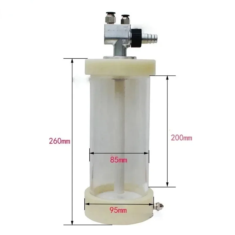 1L Test Electrostatic Powder Coating Cup Hopper with Powder Injector