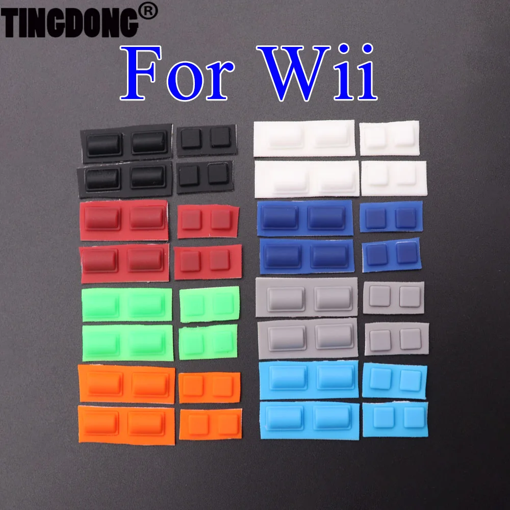 For Nintend WII Console Non-slip Rubber Pad Dust Plugs Screw Feet Cover Replacement Parts