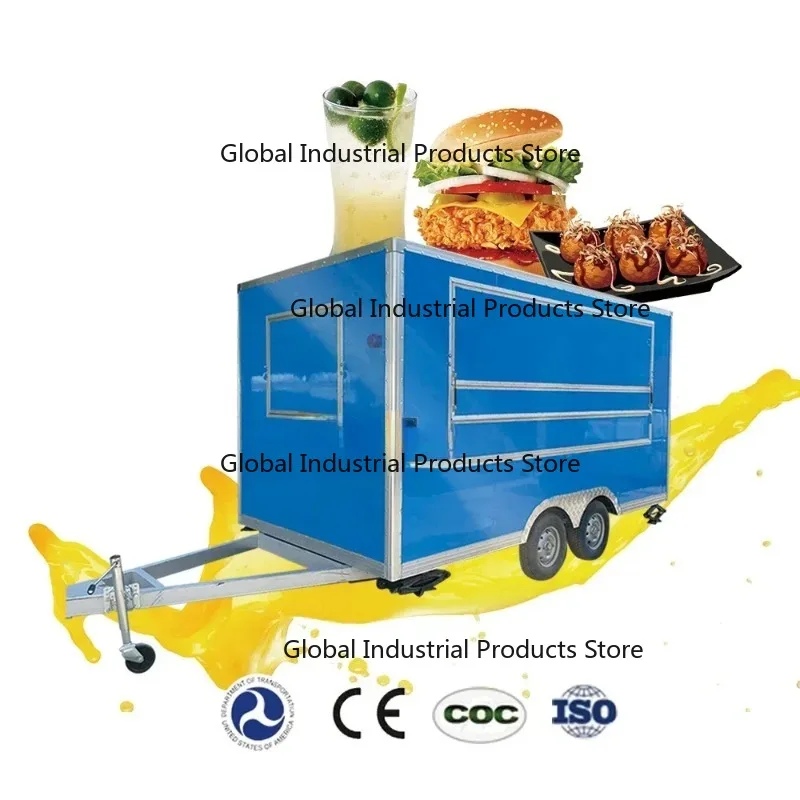 Popular and durable Taco Hot Dog Vend Food Truck USA Street Food Cart Trailer For Sale In Sweden Food Catering Trailer for