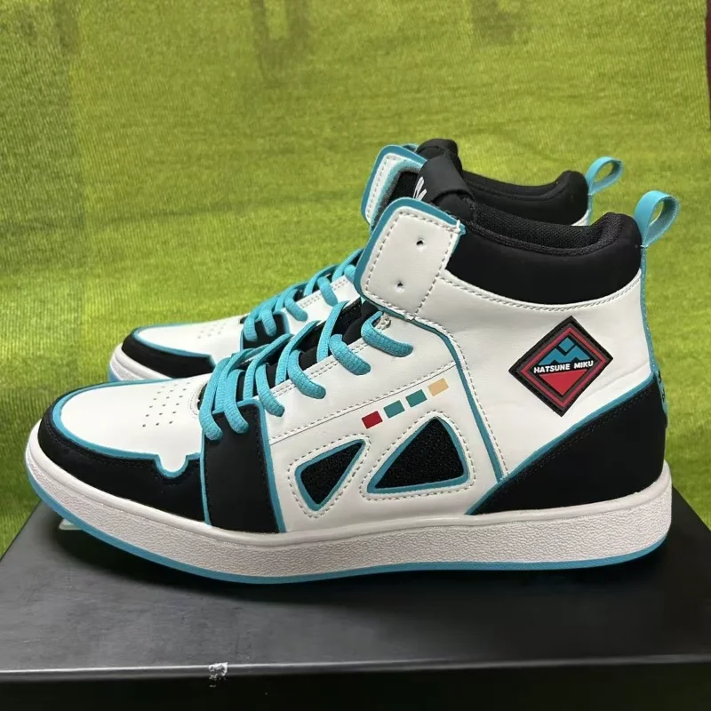 

Hatsune Miku High-top Non-slippers Sneakers Casual Shoes Basketball Shoes Cartoon Printing Comfortable Flat Shoes Birthday Gift