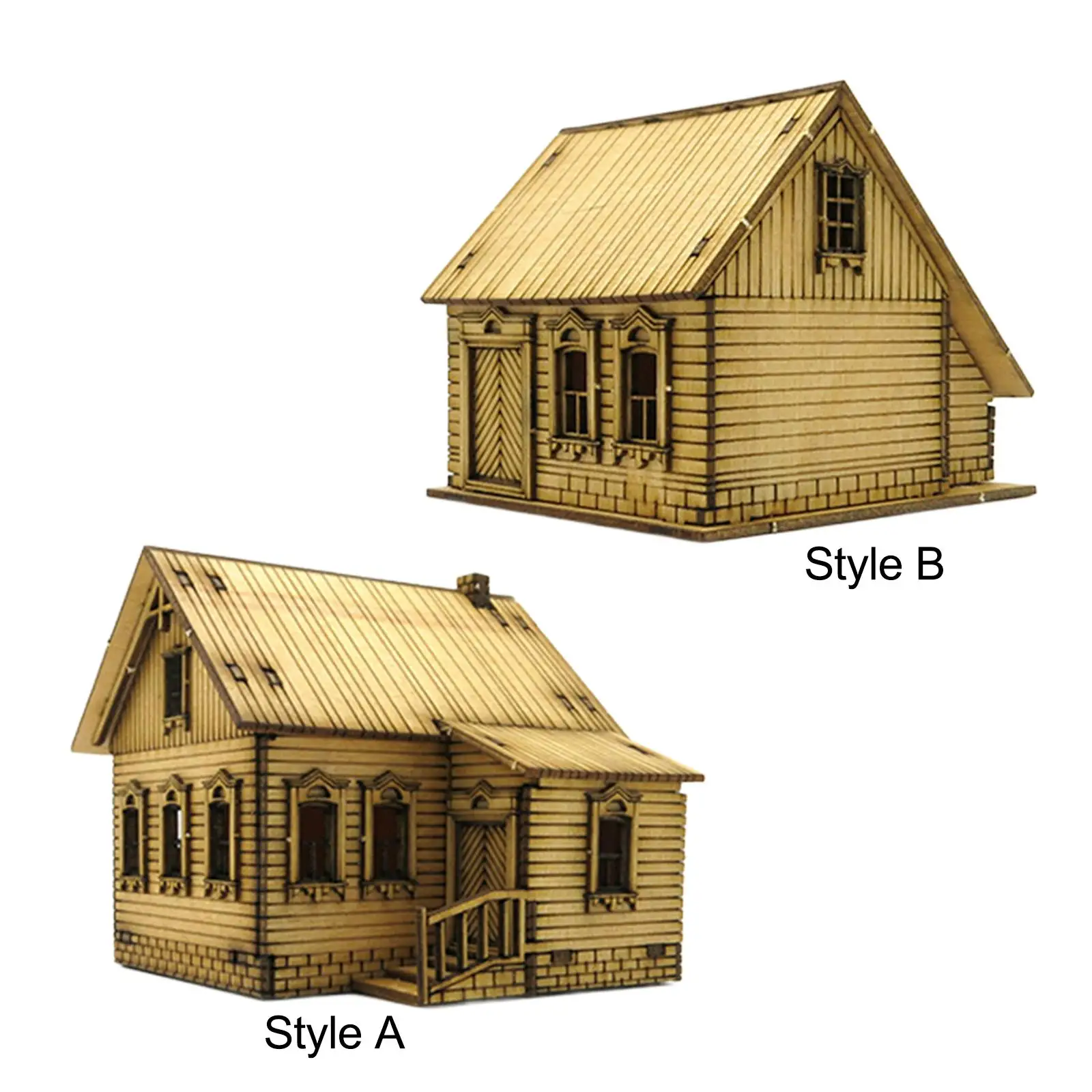 Scena di architettura della casa in stile europeo 1/72 per il modello di architettura del Layout