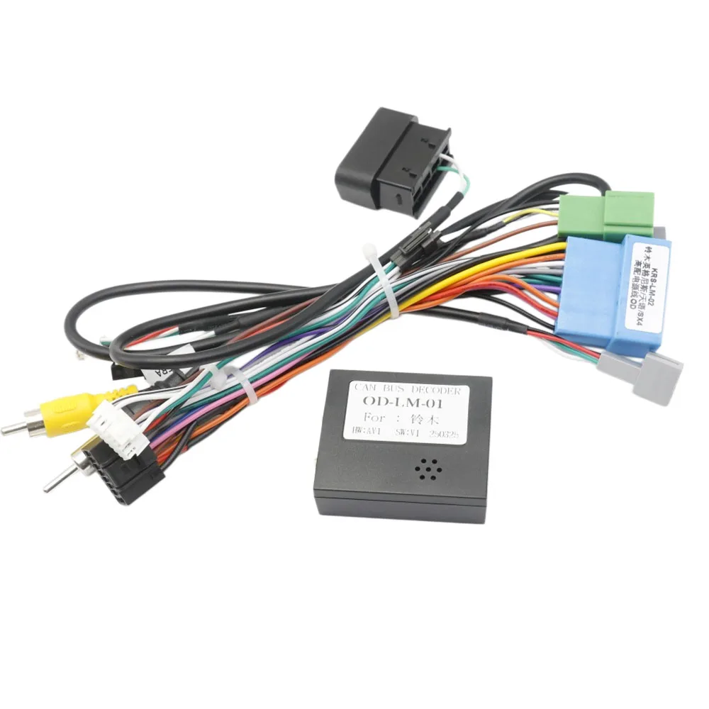 16Pin Car Radio Wiring Harness with CANBUS Box for Suzuki Swift Grand Vitara Wagon R Every Android Navigation Adapter