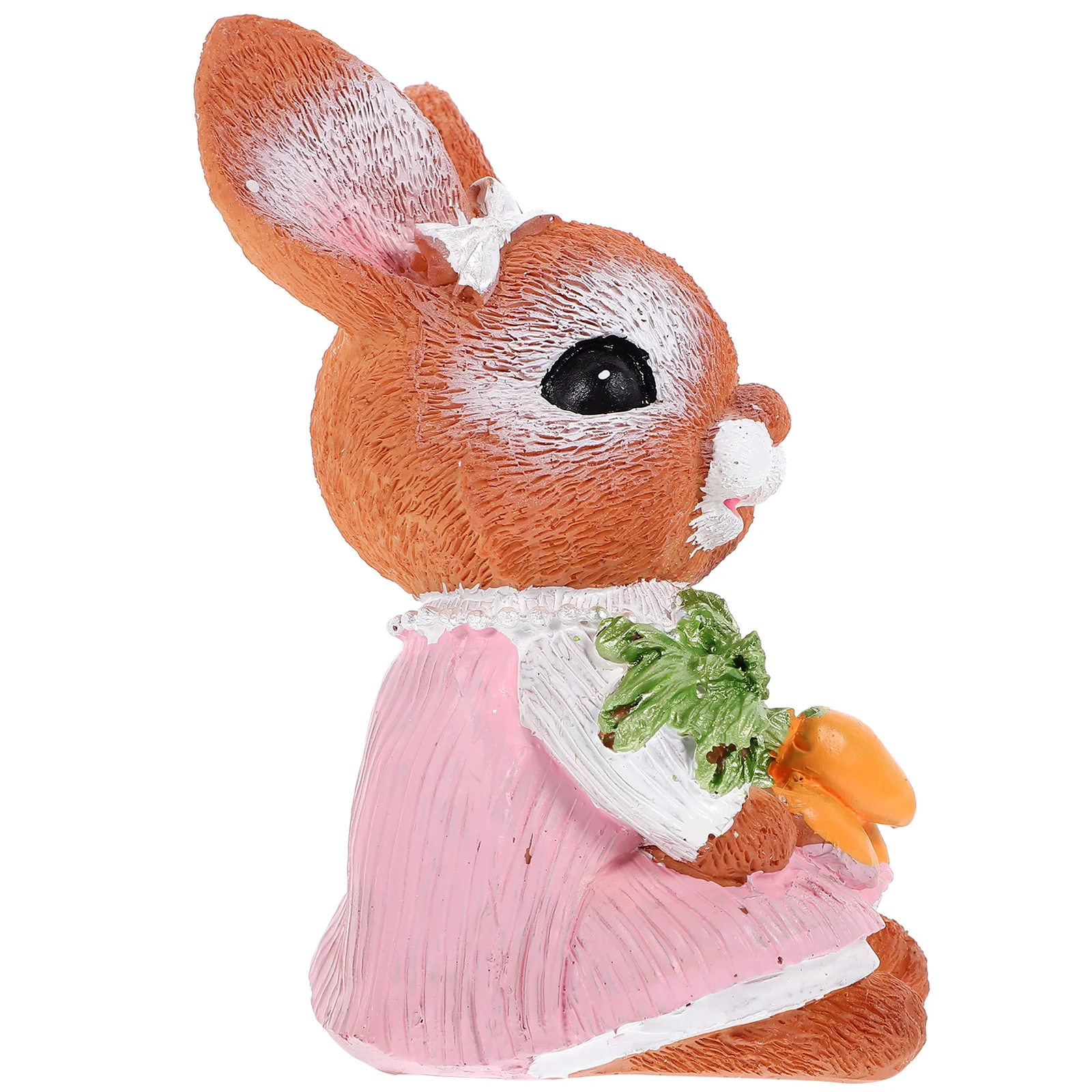 

Resin Rabbit Figurines Lightweight Decor Bunny Crafts Office Decorations Delicate Realistic Details Mini L nament