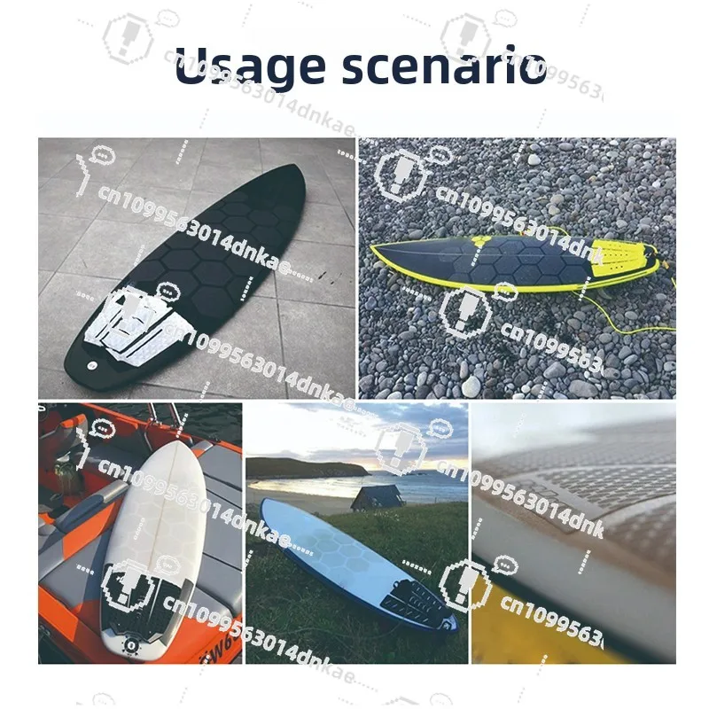 

8CM Hexagonal Surfboard Anti-skid Pad Sticker Easy To Install Transparent Water Skateboard Paddle Board Sticker Wear-resistant