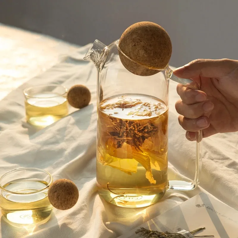 High Quality Glass Teapot Heat-Resistant Transparent High Borosilicate Teapot With Tea Infuser Filter Milk Oolong Flower Tea Pot