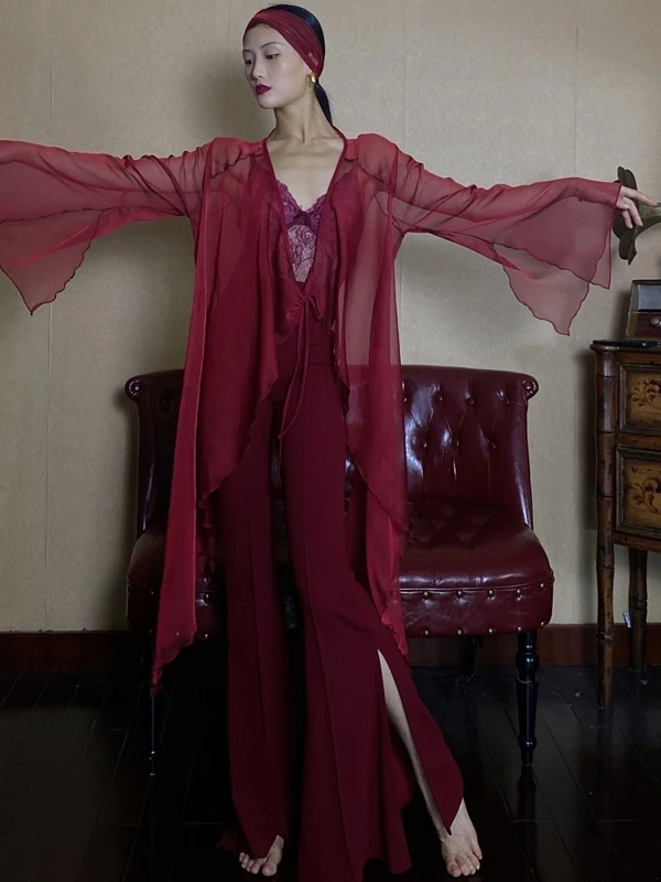 

Красный ретро современный танцевальный костюм YZ Cover up Street Dance een Snake White Snake Performance Costume National Sle Jazz Aosphere