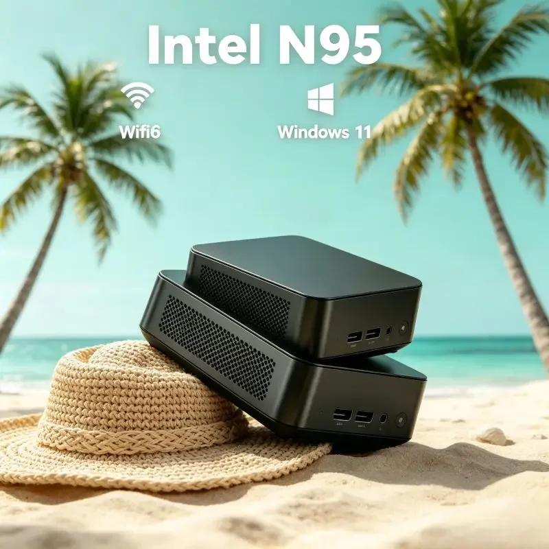 

Mini PC Core N95, 16GB SSD, Win11, WiFi6, 4K, Small Size with Full Functions, Effortless to Use for Family and Office Tasks