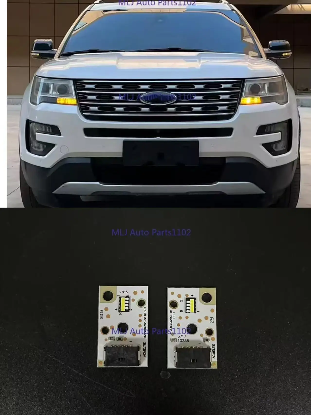 

LED Headlight Low Beam LED Board For Ford Explorer 2016 2017 2018 2019 DRL Chip
