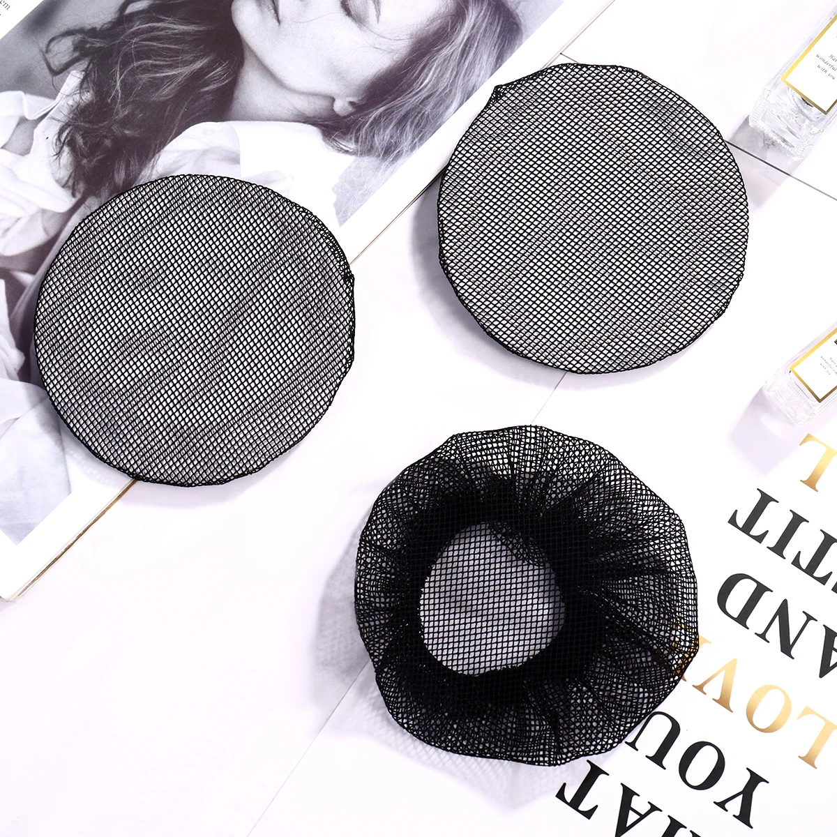 

5Pcs Ballet Hairnet Small Hole Durable Reusable Hair Accessories for Women Ballet Dance Skating Gymnastics Performance