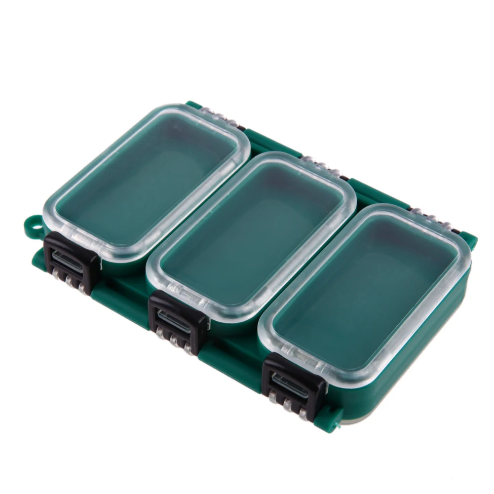 Multifunctional Lure Storage Container 6 Compartments Fishing Gear Case Double Sided Transparent Waterproof Fishing Accessories