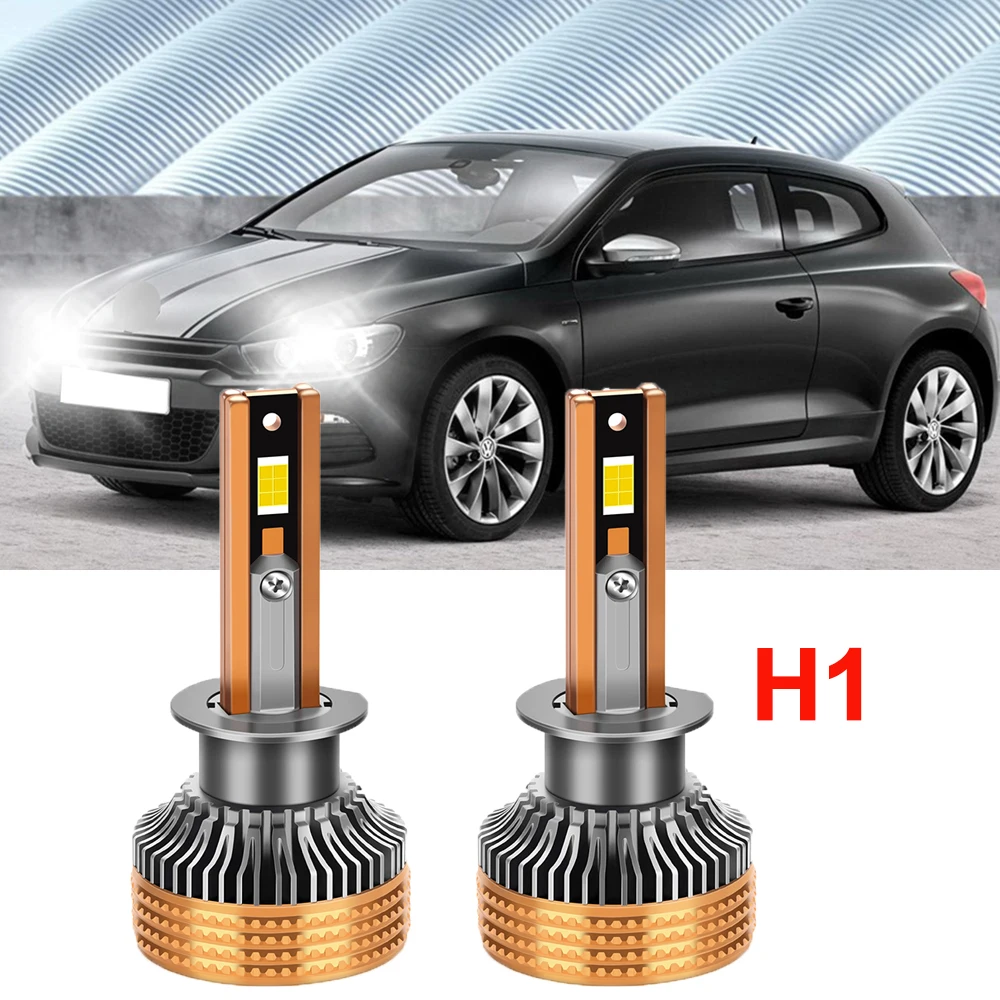 

H1 LED Headlamp Bulb High Power 120W 15000LM Super Bright High Quality Car Lights for Car Repair Durable 4 Copper Tube LED Bulb